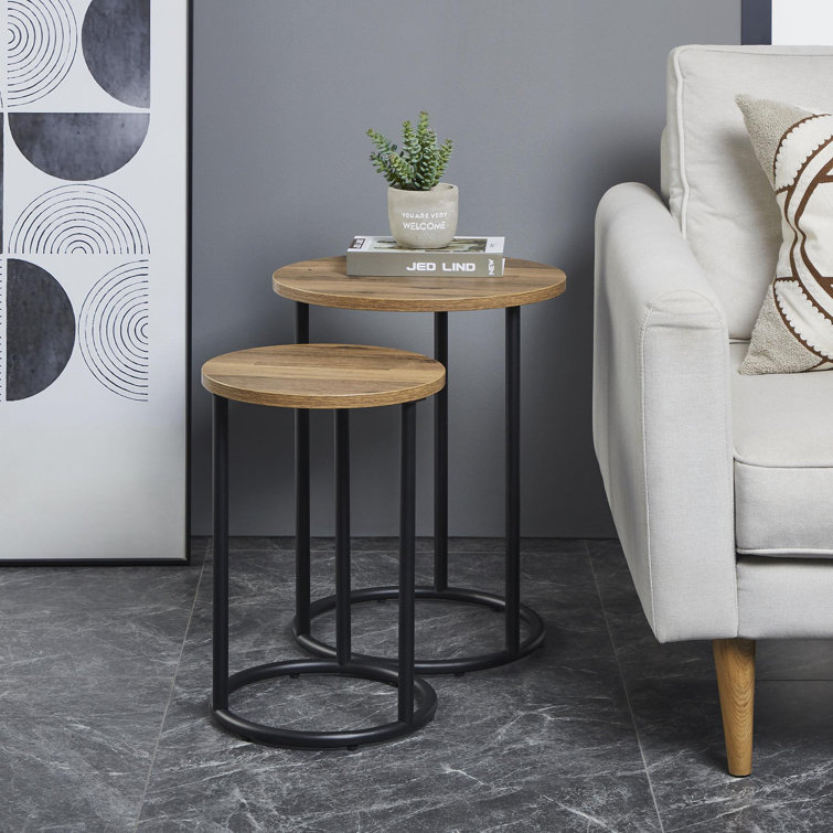 Borough Wharf Canant 2 Piece Nest of Tables Wayfair.co.uk